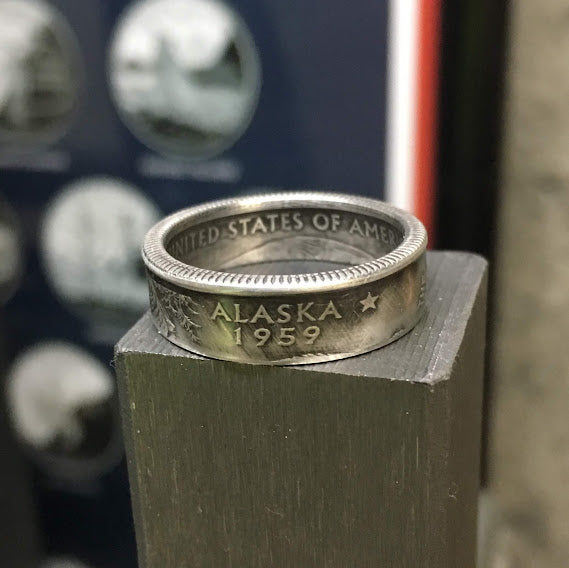 US States Coin Rings