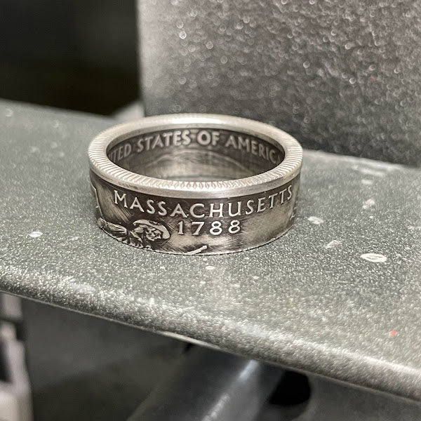 Massachusetts Coin Ring (silver)