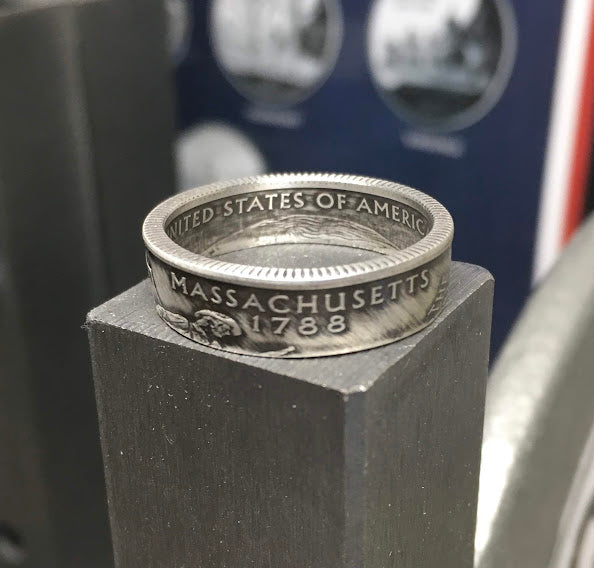 Massachusetts Coin Ring (silver)