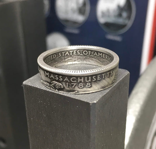 Massachusetts Coin Ring (silver)