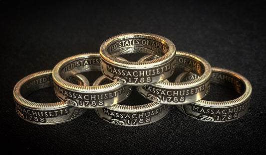 Massachusetts Coin Ring (silver)