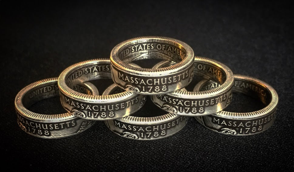 Massachusetts Coin Ring (silver)